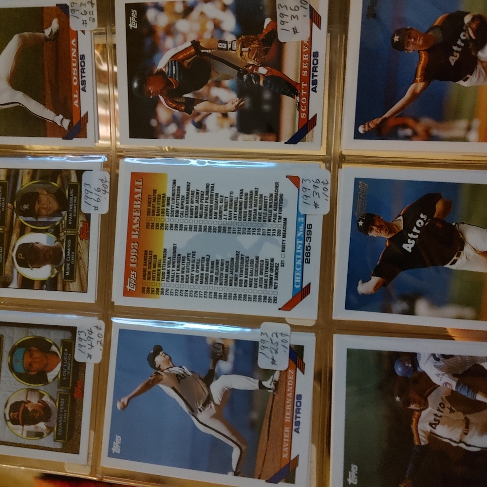 Baseball cards all teams